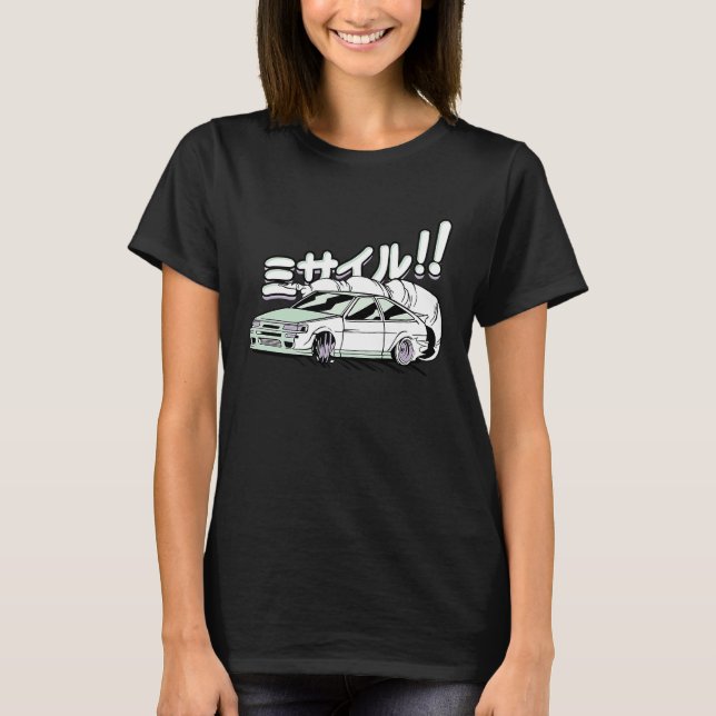 Civic EF Hatch Tuner Graphic  Auto Racing Car Driv T-Shirt (Vorderseite)