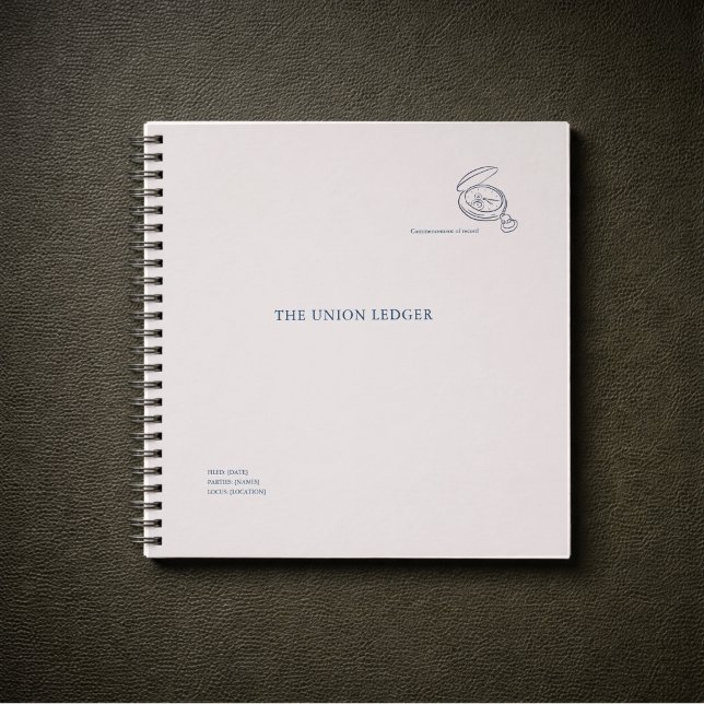 Civil Ceremony Courthouse Wedding Ledger Notizbuch (Von Creator hochgeladen)