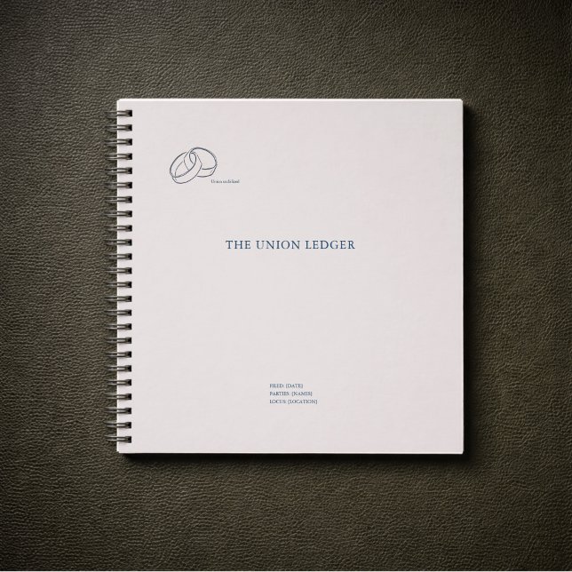 Civil Registry Ceremony Ledger-Non traditional Notizbuch (Civil Ceremony Ledger Journal )