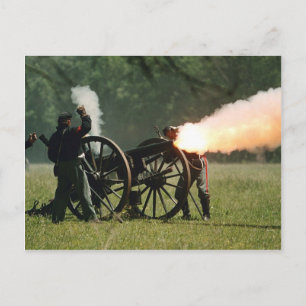 Civil War Cannon Postkarte