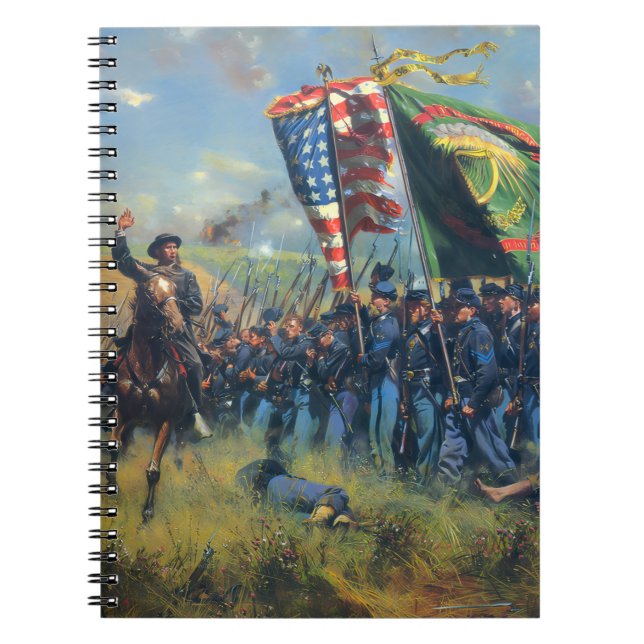 Civil War Union troops Irish Brigade  Notizblock (Vorderseite)