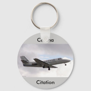 CJ im Flug, Cessna, Zitat Schlüsselanhänger