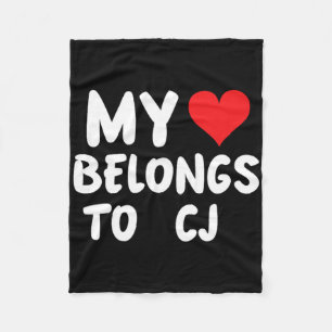 Cj - Mein Herz gehört Cj - Liebe Fleecedecke