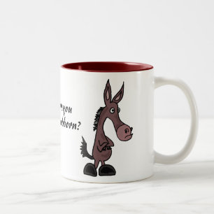 CJ-, störrische Maultier-Tasse Zweifarbige Tasse