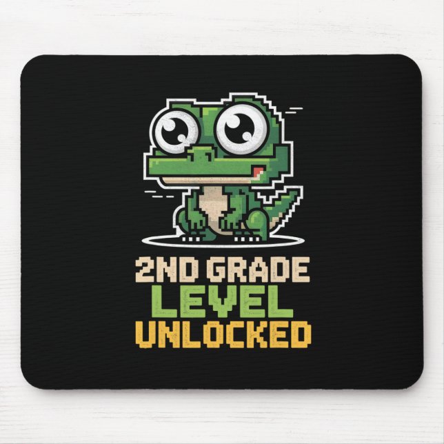 Ck To School 2nd Grade Lizard Gamer Second Level U Mousepad (Vorne)