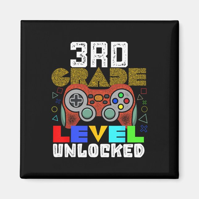 Ck To School 3rd Grade Gamer  Magnet (Vorne)