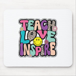 Ck to School Teach Liebe Inspirierte Retro Teacher Mousepad