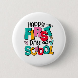 Ck to School Teachers Kinder Jungen glücklichen er Button
