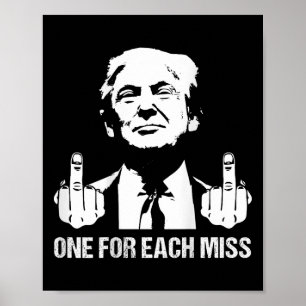 (ck) Trump Eins für jeden Miss Trump Shirt Vote Tr Poster