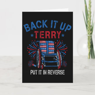 Ck Up Terry Auf Rückwärts Feuerwerk Lustig 4. Juli Karte