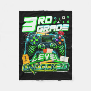 Ck Zur Schule 3. Klasse freigeschaltet Gamer Zuers Fleecedecke