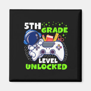 Ck Zur Schule 5. Klasse freigeschaltet Gamer Junge Magnet