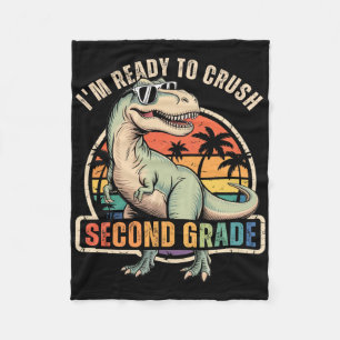 Ck Zur Schule Dinosaurier-Junge Ich Bin Bereit Zur Fleecedecke