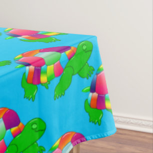 CKC Lil Glass Turtle, Blue-60x104 TABLECLOTH Tischdecke