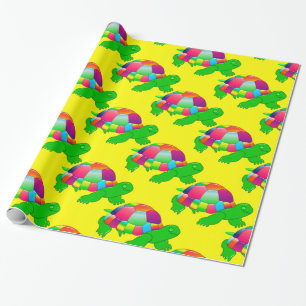 CKC-Liter-Glasschildkröte, Gelbes Geschenkpapier