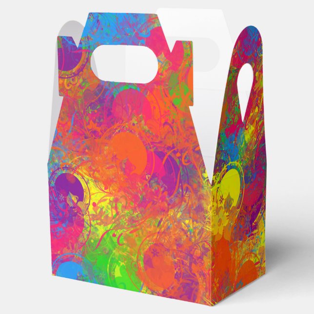 CKC-Paint Can Florals Gable Gevor Box Geschenkschachtel (Geöffnet)