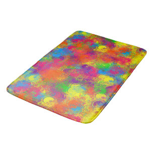 CKC-Paint Can Florals große Badematte