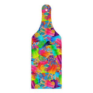 CKC Popsicle Wirbel-Blue-Cutting-Board Paddel Schneidebrett