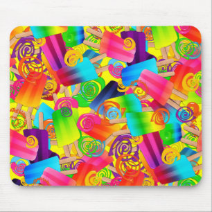 CKC Popsicle Wirbel, Gelb-MOUSEPAD Mousepad