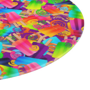 CKC Popsicle Wirbel-Lila-12in Cutting Board Schneidebrett