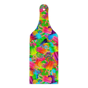 CKC Popsicle Wirbel-NEON-Cutting-Board-Paddel Schneidebrett