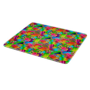 CKC Popsights-Wirbel-NEON-6x7 Cutting Board Schneidebrett