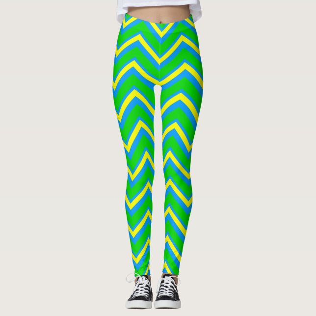 CKC-Zickzack-9-LEGGINGS Leggings (Vorderseite)