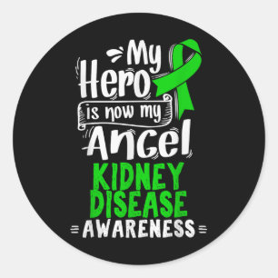 CKD Awareness T Shirt - Nierenerkrankung Survivor Runder Aufkleber