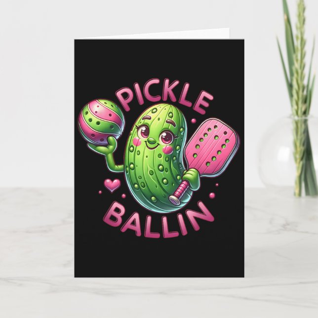 Ckle Ballin Niedliche Ckleball Frauen Mädchen Ckle Karte (Vorderseite)