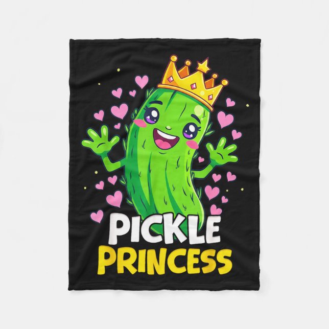 Ckle Princess Cute Kawaii Cuber Cartoon  Fleecedecke (Vorderseite)