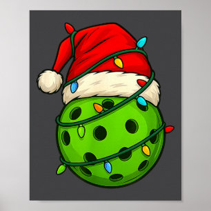 Ckleball mit Santa-Hut Lustiges Weihnachtsgeschenk Poster