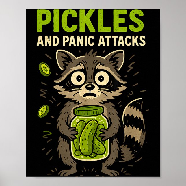 Ckles And Panic Attacks Raccoon Trash Panda Funny  Poster (Vorne)