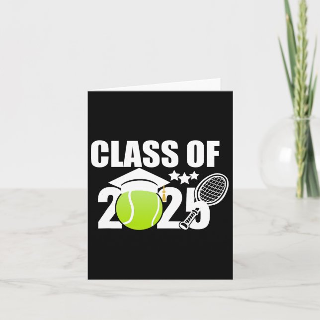 CL of 2025 Abschluss Senior Tennis Player Geschenk Karte (Vorderseite)