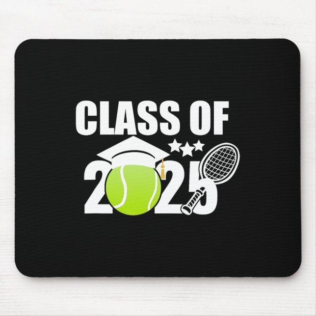 CL of 2025 Abschluss Senior Tennis Player Geschenk Mousepad (Vorne)