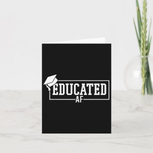 CL of 2025 Educated Af Senior 25 Abschluss Gradua Karte