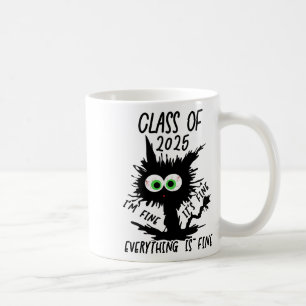 Cl of 2025 Funny Black Cat Kaffeetasse