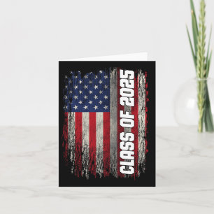Cl of 2025 Funny Senior 2025 US-amerikanische Flag Karte