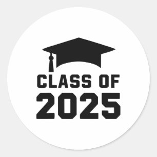 CL of 2025 School Abschluss Runder Aufkleber