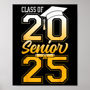 CL of 2025 Senior Grad Uni-Abschluß Gift Wom Poster