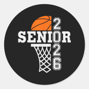 CL of 2026 Basketball Senior 26 Player Team Gradua Runder Aufkleber