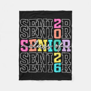 CL of 2026 Senior 2026 Abschluss Student Men Wome Fleecedecke