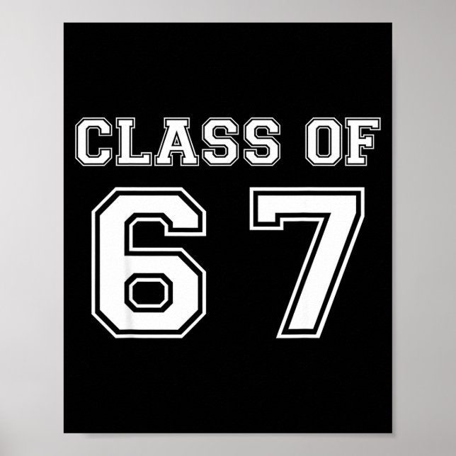 Cl Of Six Seven Meme 6 7 Gen Alpha  Poster (Vorne)