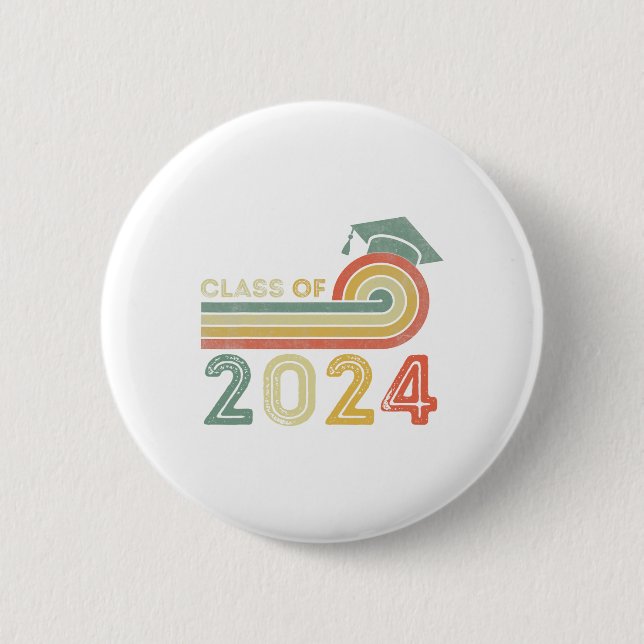Cl von 2024 Abschluss Senior 2024 Button (Vorderseite)