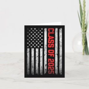 Cl von 2025 Flag USA Senior 2025 Abschluss 25 Mens Karte