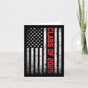 Cl von 2025 Flag USA Senior 2025 Abschluss 25 Mens Karte