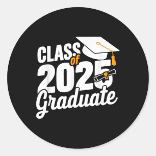 Cl von 2025 Graduat 2025 Abschluss Runder Aufkleber