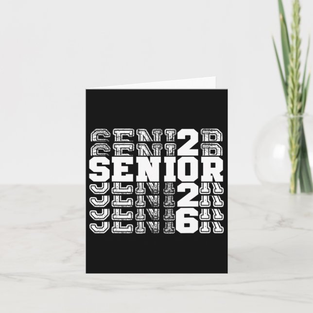 Cl von 2026 Senior 2026 Back to School 2026 Gradua Karte (Vorderseite)