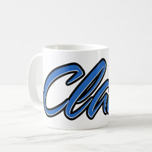 Claa Prénom Blue Tasse Café