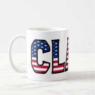 Claas Prénom USA styled Tasse Café