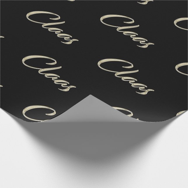 Claas Vorname Name edles Geschenkpapier Papier (Ecke)